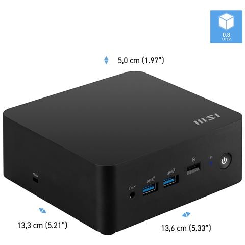 Cubi NUC 1M i3 100U FS 8GB 512GB W11P Intel Core 3 DDR5-SDRAM SSD Windows 11 Pro Mini PC Nero - Foto 35