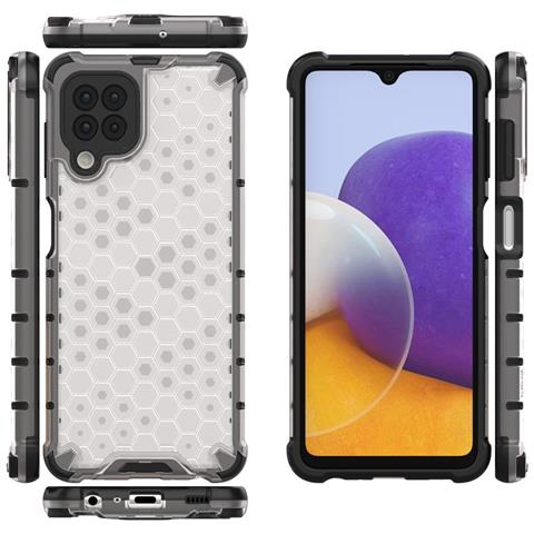 Coperchio A Nido D'ape Con Bumper In Tpu, Progettato Per Samsung Galaxy A22 4g, Trasparente. - Foto 2