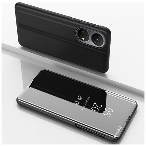 Clear View“ Cover Per Honor X7“ / Honor Play 30 Plus“, Custodia Nera Pieghevole. - Foto 2