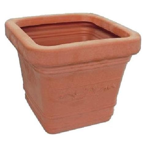 Vaso per piante colore impruneta ciotola in resina cm 40x40xH 34 - Foto 2
