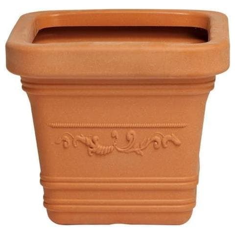 Vaso per piante colore impruneta ciotola in resina cm 40x40xH 34 - Foto 4