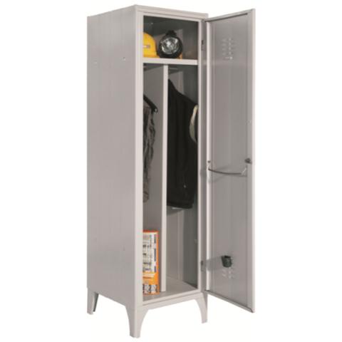 Armadietto Spogliatoio Con Tramezza Sporco / Pulito a 1 Posto Cm. 50X50X180H - Monoblocco - Foto 1