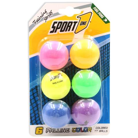 Palline Ping Pong 6pz Colorate Cf1 - Foto 2