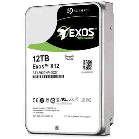 Hard Disk Interno Exos X Capacità 12TB 3.5" Interfaccia SAS 12 Gb / s Buffer 256MB 7200 rpm - Foto 2