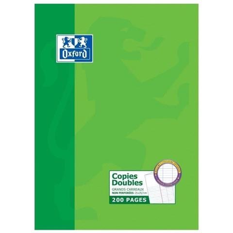 Scolaire Formato A4, Fogli A Quadretti Grandi, 200 Pagine, Colore: Bianco - Foto 1