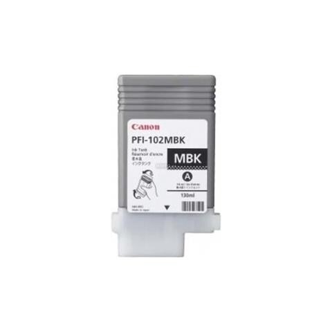 Cartuccia Pfi-102mb Matte Black Compatibile Per Canon Ipf500 Ipf600 Ipf700 Lp17 Lp24 Pfi-102mb 130ml - Foto 1