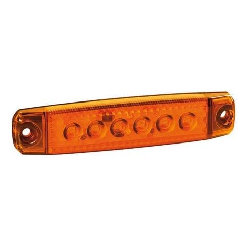 Set 20 Pz, Luce Ingombro A 6 Led, Montaggio In Superficie, 12/24v - Arancio - Foto 1