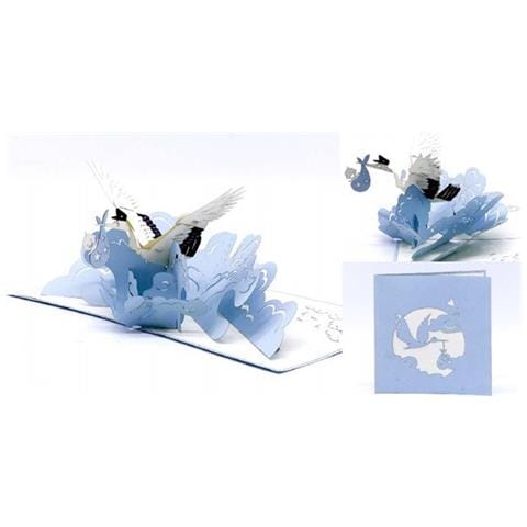 Biglietto D'auguri ''cicogna Bimbo'' - Foto 1