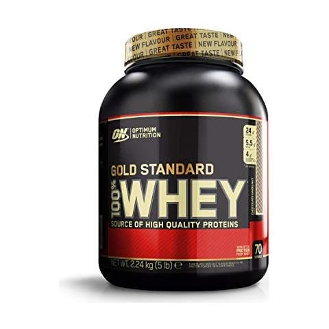100% Whey Gold Standard, Proteine In Polvere Per Lo Sviluppo Muscolare Con Glutammina, Cioccolato Nocciola, 2.22 Kg - 2.28 Kg, 70 Porzioni, Il Packaging Potrebbe Variare - Foto 1