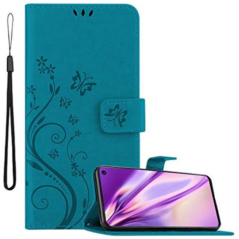 Custodia Compatibile Con Samsung Galaxy S10 In Blu Fiore - Coperchio Protettivo In Design Floreale Con Chiusura Magnetica, Funzione Stand E Slot Per Carte - Foto 1