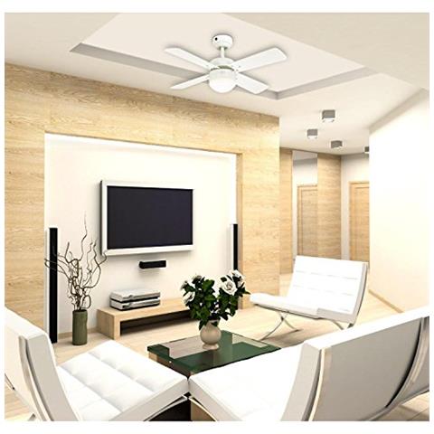 Westinghouse 7242040 Ventilatore A Soffitto Colosseum, Acciaio, 17 Watts, Bianco, Led - Foto 3