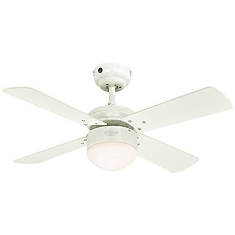 Westinghouse 7242040 Ventilatore A Soffitto Colosseum, Acciaio, 17 Watts, Bianco, Led - Foto 1