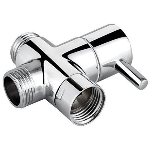 3 Vie Deviatore G1 2 Solido Doccia In Ottone Flusso Adattatore Deviatore Parte Di Ricambio Per Il Sistema Doccia Cromo Lucido - Foto 2