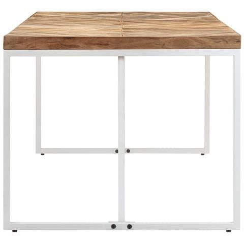 Tavolo Da Pranzo 180x90x76 Cm Legno Massello Di Acacia E Mango - Foto 9