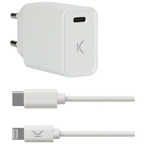 Caricabatterie Usb Iphone Ksix Bianco - Foto 1