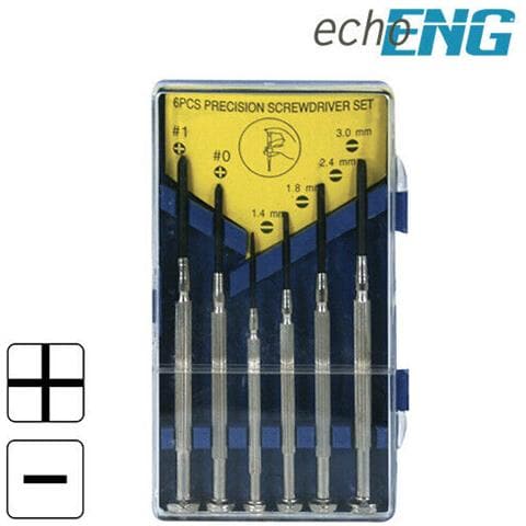 Kit Set Cacciavite Giravite 6pz Precisione A Croce E Piatti- Um 10 Stp6 - Foto 1