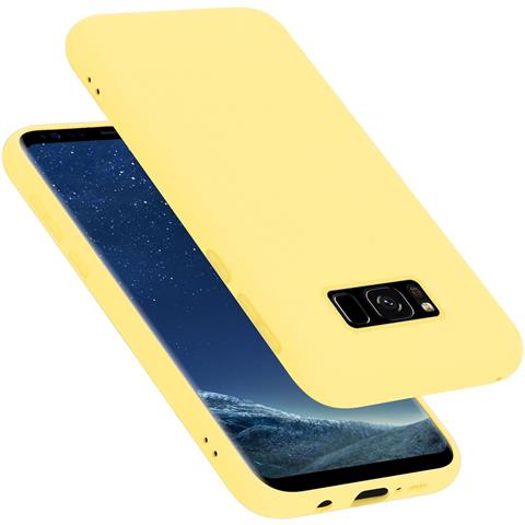 Custodia Compatibile Con Samsung Galaxy S8 Plus In Liquid Giallo - Coperchio Protettivo In Silicone Tpu Flessibile - Foto 1
