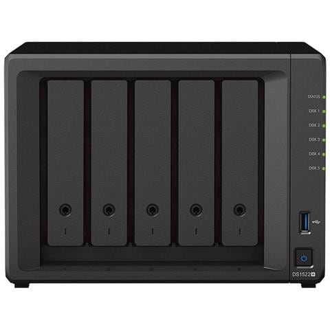 DiskStation DS1522+ server NAS e di archiviazione Tower Collegamento ethernet LAN Nero R1600 - Foto 2