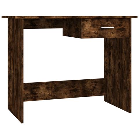 Scrivania Rovere Fumo 100x50x76 Cm In Legno Multistrato - Foto 1