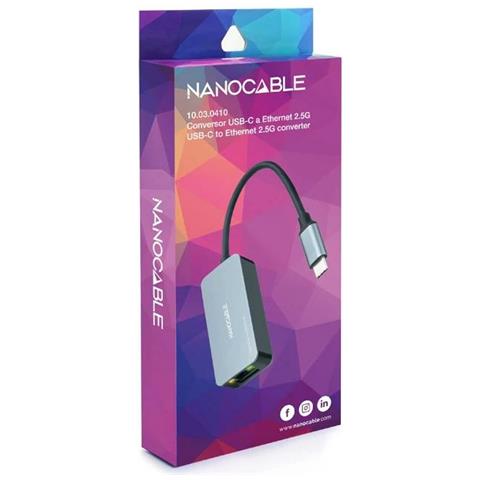 Adattatore Usb C Con Rete Rj45 10.03.0410 Grigio - Foto 2