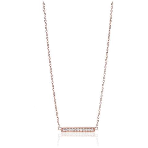 Gioielli C1011-cz-rg. Collana, Colore Rosa. Donna. - In ordine - Foto 3