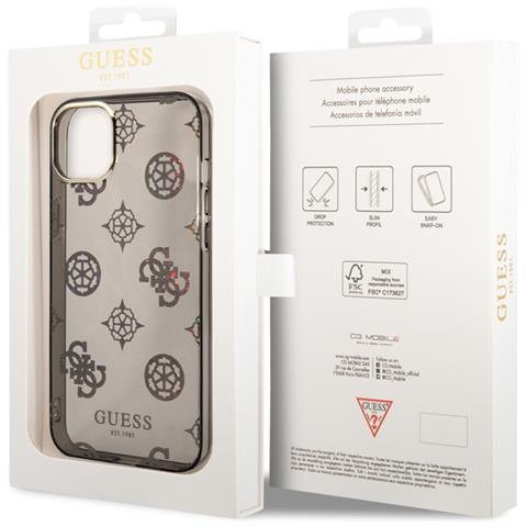 Cover Per Iphone 14 Plus Tpu Peony, Nero - Foto 3