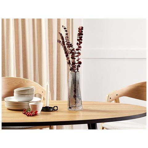 Vaso Da Fiori Lilaia Vetro 27 Cm Grigio - Foto 1