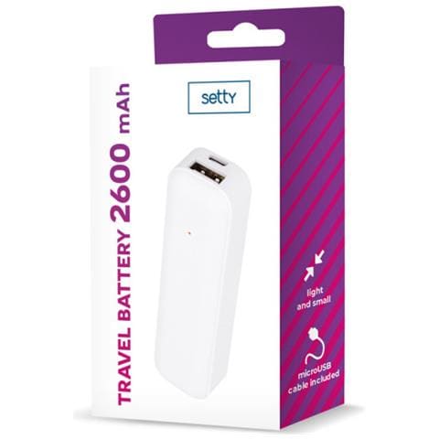 Powerbank 26 000mah Polimero Di Litio Potente, Bianco - Foto 2