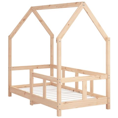 Giroletto Per Bambini 70x140 Cm In Legno Massello Di Pino - Foto 3
