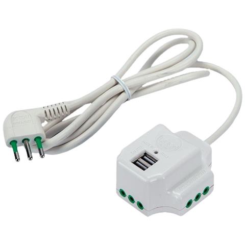Multipresa Mini 'fido 3 Uscite' Art. 41008 - Colore Bianco - Foto 1