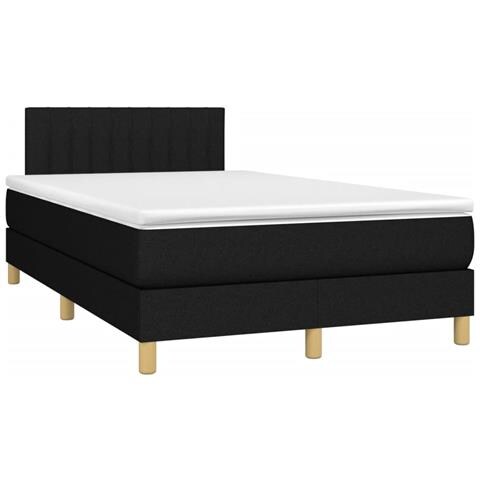 Giroletto A Molle Con Materasso Nero 120x190 Cm In Tessuto - Foto 2
