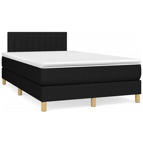 Giroletto A Molle Con Materasso Nero 120x190 Cm In Tessuto - Foto 1