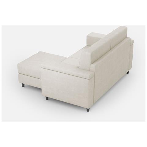 Divano Marrak 2 Posti (due Sedute Da 60cm) + Pouf Misure Esterne L. 148 P. 155 Colore Bianco - Foto 5