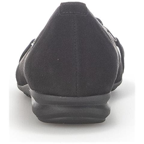 Black Casual Closed Ballerinas Ballerine Pelle Scamosciata /nabuk Scarpe Donna Nero Eu 36, 42.625.47 - Foto 3