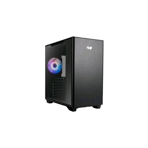 A5 Case Midi Tower Atx 1 Ventola Installate Illuminazione Led Rgb Pannello In Vetro Temperato Black - Foto 1