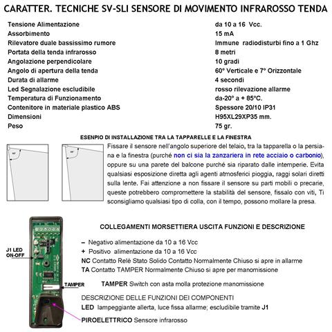 Rilevatore Movimento Infrarosso Tenda Esterno Finestra Vano Persiana Dual Pir Rileva Estraneo Invia Allarme Portata 8 - Foto 2