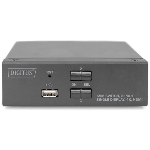 Switch KVM, 2 porte, schermo singolo 4K, HDMI® - Foto 2