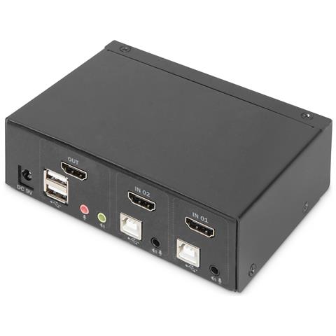 Switch KVM, 2 porte, schermo singolo 4K, HDMI® - Foto 4