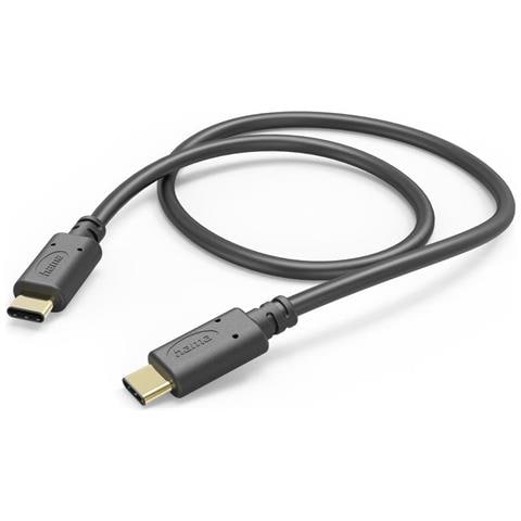 Usb-c To Usb-c Quick Charging Cable, Usb 2.0, 1 Metre, Black - Foto 1