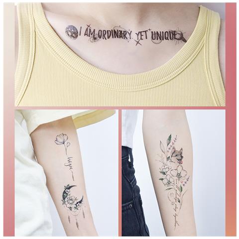 Pacchetto Di 10 Fogli Di Tatuaggi Temporanei   Model 3 - Foto 2