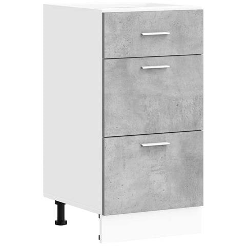 Armadio Inferiore “Lyon” Grigio Cemento 40x46x81,5cm - Foto 1