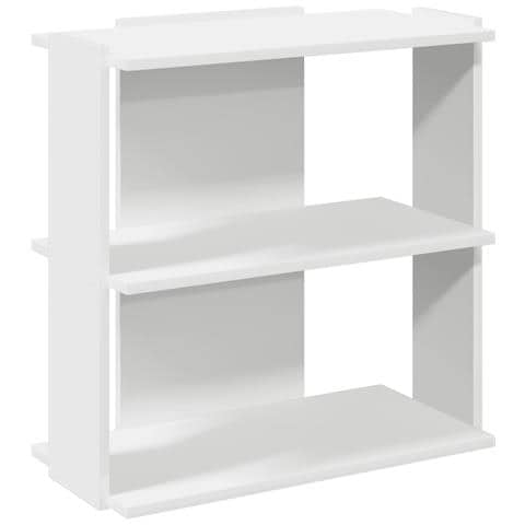 Libreria A 3 Ripiani Bianca 60x30x60 Cm In Legno Multistrato - Foto 2