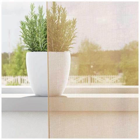 Tende In Voile Con Tasche Per Aste 2 Pz Sabbia - Foto 9