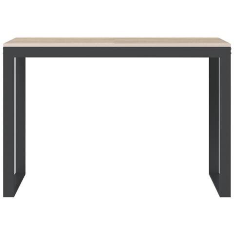 Lusso Casadino -  Scrivania Computer Nera E Rovere 110x60x73 Cm Legno Multistrato - Foto 2