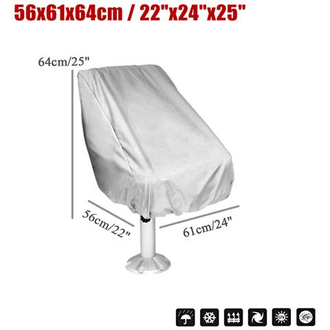 Coprisedile Per Yacht - Tessuto Oxford Impermeabile Silver - Foto 2