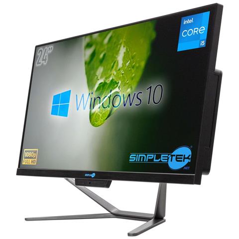 Aio All In One I5 24"" 8gb 480gb + 500gb Hdd Windows 10 Computer Fisso Ufficio - Foto 16