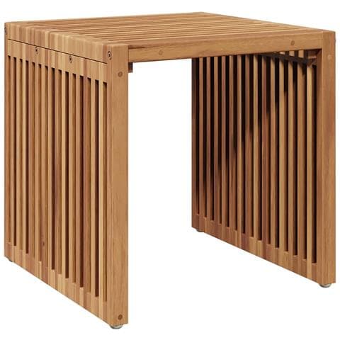 Tavolo Laterale da Giardino 45x42.5x45 cm Legno Massello di Teak - Foto 1