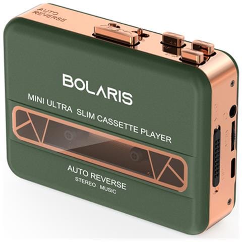 Walkman Stereo Con Inversione Automatica Modello Kobe, Verde - Foto 1