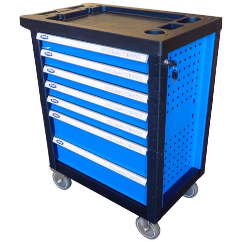 Carrello Porta Attrezzi Professionale Da Officina 7 Cassetti 253 Attrezzi Assortiti - Foto 2