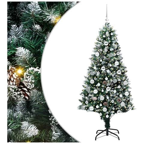 Albero di Natale artificiale con 300 LED Verde 180 cm - Foto 1